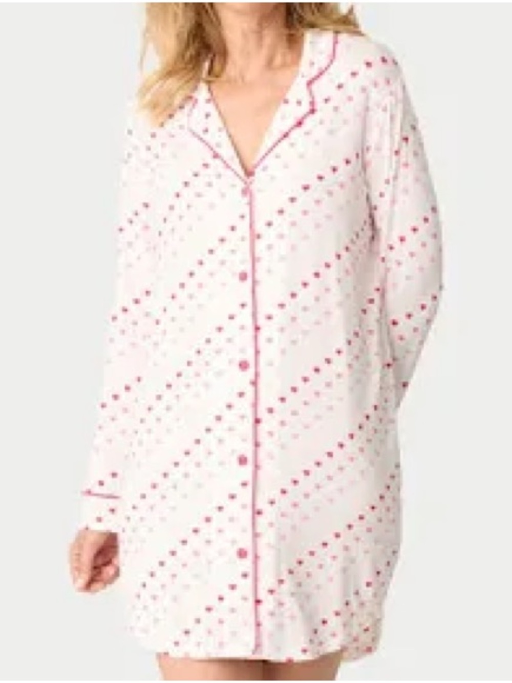 PJ Salvage Wildest Dreams Heart Print Nightshirt